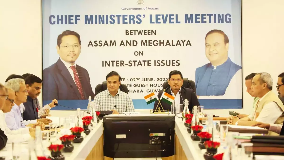 50 साल पुराने असम-मेघालय सीमा विवाद पर बड़ी सफलता, पहले सीमा स्तंभ की स्थापना; 6 में से 1 क्षेत्र में समाधान लागू