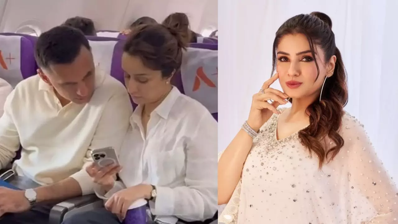 फ्लाइट क्रू गर्ल की हरकत से अनजान थी Shraddha Kapoor, वायरल कर दिया वीडियो, अब भड़की Raveena Tandon
