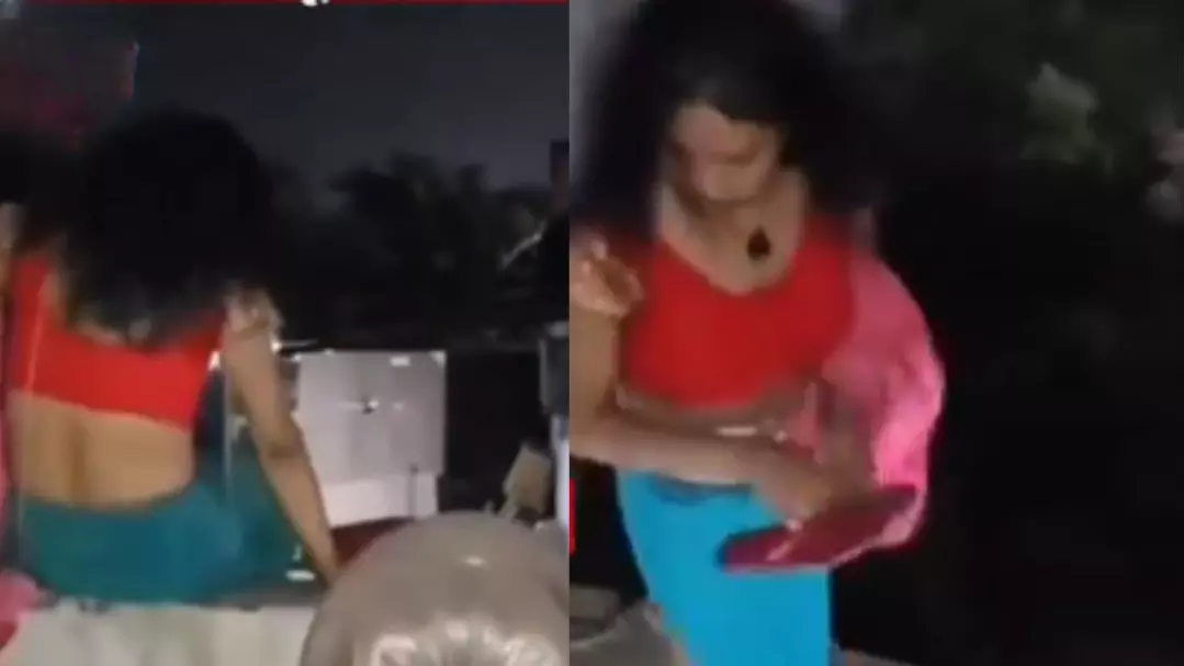पेटीकोट और ब्‍लाउज पहने होटल से भागती महिला का वीडियो वायरल, प्रेमी संग मना रही थी जन्मदिन, पति पहुंचा तो...