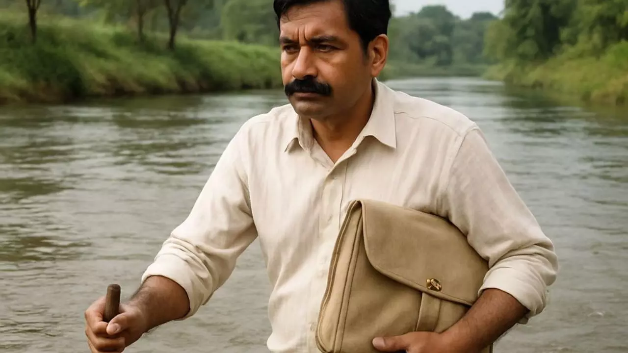 गांव में ना पुल, ना सड़क! शिक्षा के लिए बहती नदी से लड़ते मास्टर साहब, वृंदाहा नदी बनी जीवन की सबसे बड़ी बाधा गांव में ना पुल, ना सड़क! शिक्षा के लिए बहती नदी से लड़ते मास्टर साहब, वृंदाहा नदी बनी जीवन की सबसे बड़ी बाधा