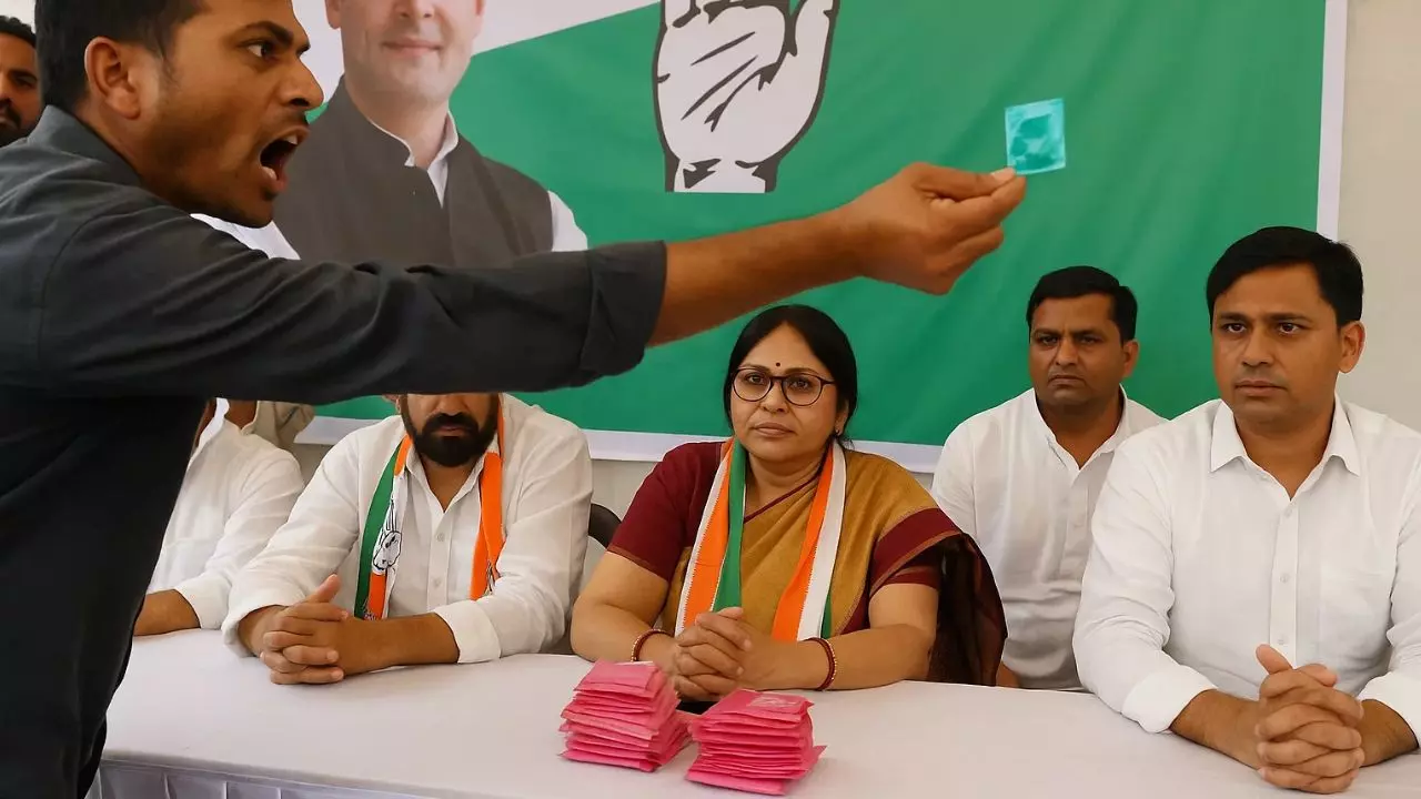हम लोगों को कंडोम क्यों नहीं दे रही कांग्रेस? बिहार चुनाव में Pad Politics ने लिया U-Turn! Video Viral हम लोगों को कंडोम क्यों नहीं दे रही कांग्रेस? बिहार चुनाव में Pad Politics ने लिया U-Turn! Video Viral