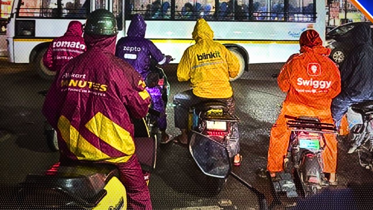 Delivery Partners Power Rangers Viral Photo: Zomato, Swiggy, Blinkit ...