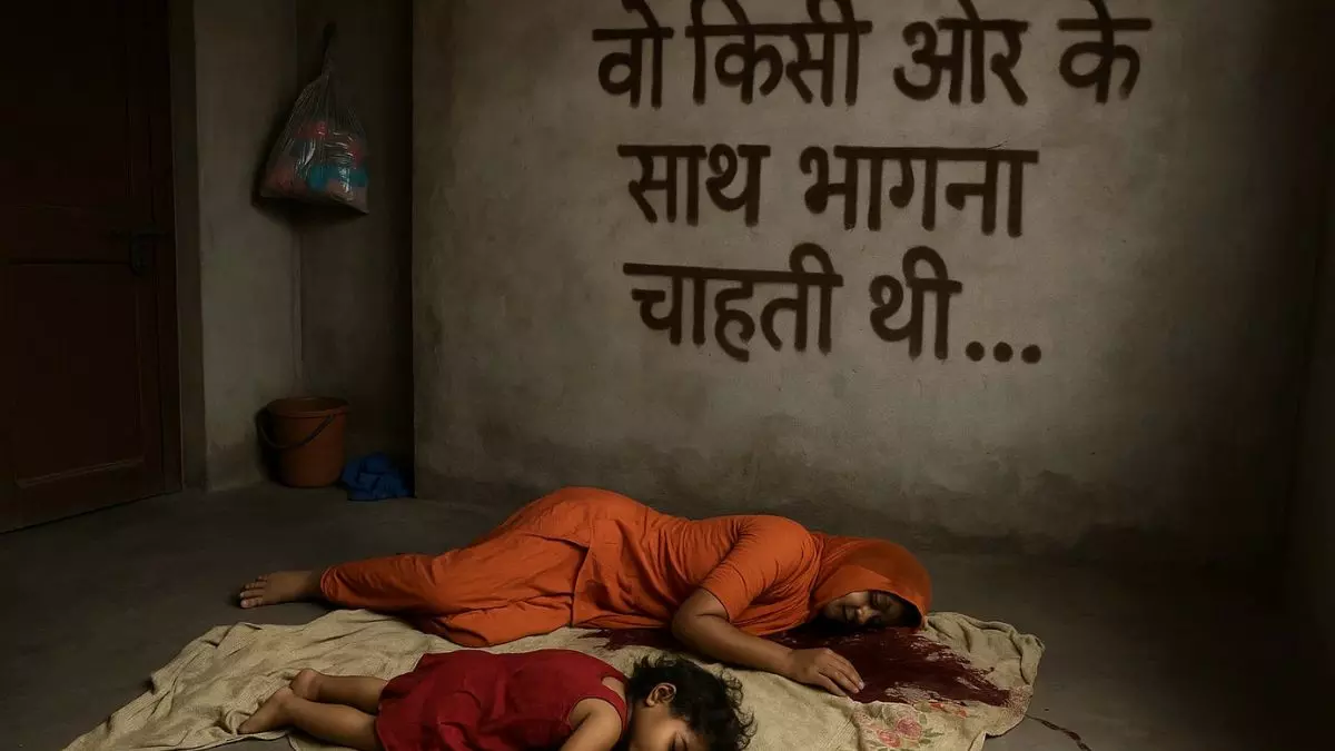 वो किसी और के साथ... लिपस्टिक से दीवार पर मैसेज लिख लिव-इन पार्टनर और उसकी मासूम बेटी को उतारा मौत के घाट