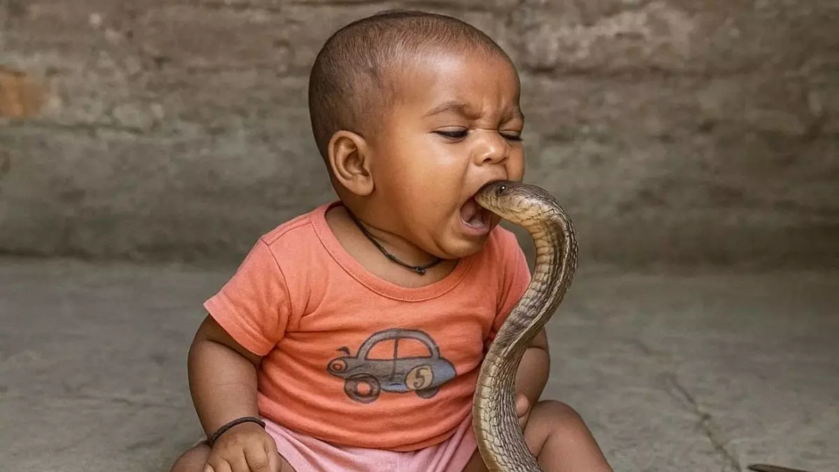 एक साल के बच्चे ने खिलौना समझ काटा, कोबरा की निकल गई जान; बिहार से चौंकाने वाला मामला