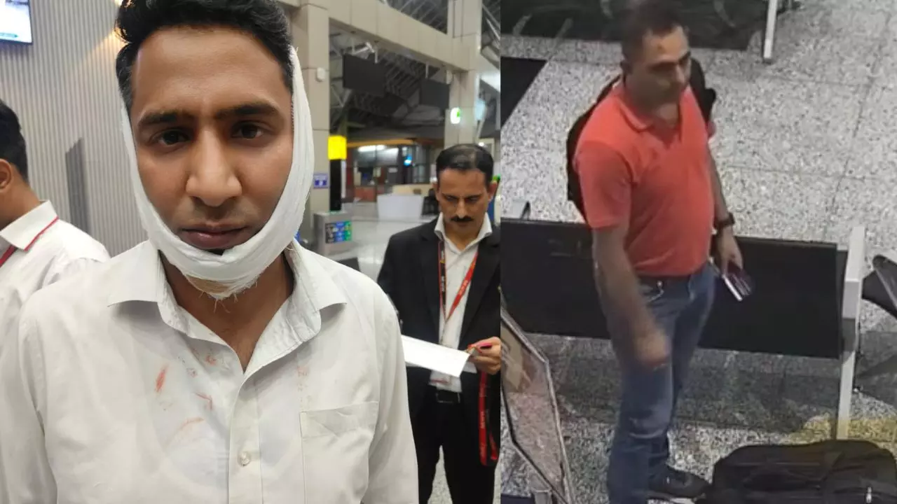 एक्स्ट्रा चार्ज सुनते ही फूटा शख्स का गुस्सा! क्रिकेट बैट से स्पाइसजेट कर्मचारियों को पीटा, टूटी रीढ़ की हड्डी | Video Viral