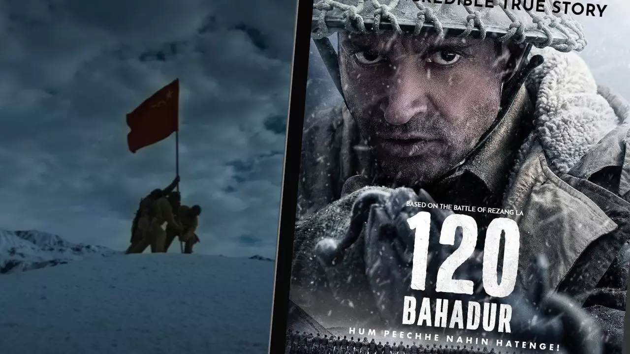 120 Bahadur Official Teaser : मेजर शैतान सिंह भाटी के रोल में Farhan Akhtar का दमदार अवतार