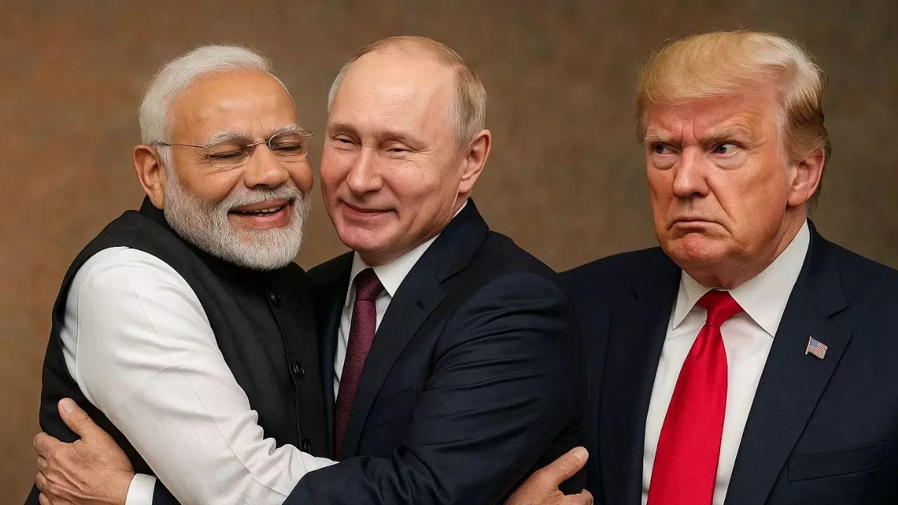 भारत- रूस की बढ़ती दोस्ती से ट्रंप का टेम्परेचर हाई! अगले 24 घंटे में US बढ़ाएगा और टैरिफ- अभी नहीं भरा पेट? भारत- रूस की बढ़ती दोस्ती से ट्रंप का टेम्परेचर हाई! अगले 24 घंटे में US बढ़ाएगा और टैरिफ- अभी नहीं भरा पेट?