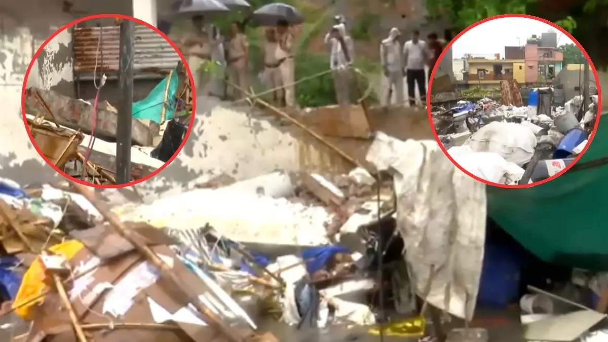 रक्षाबंधन के दिन दिल्ली में मौत की बारिश! जैतपुर इलाके में दीवार ढहने से 8 की मौत, 2 बच्चे भी शामिल