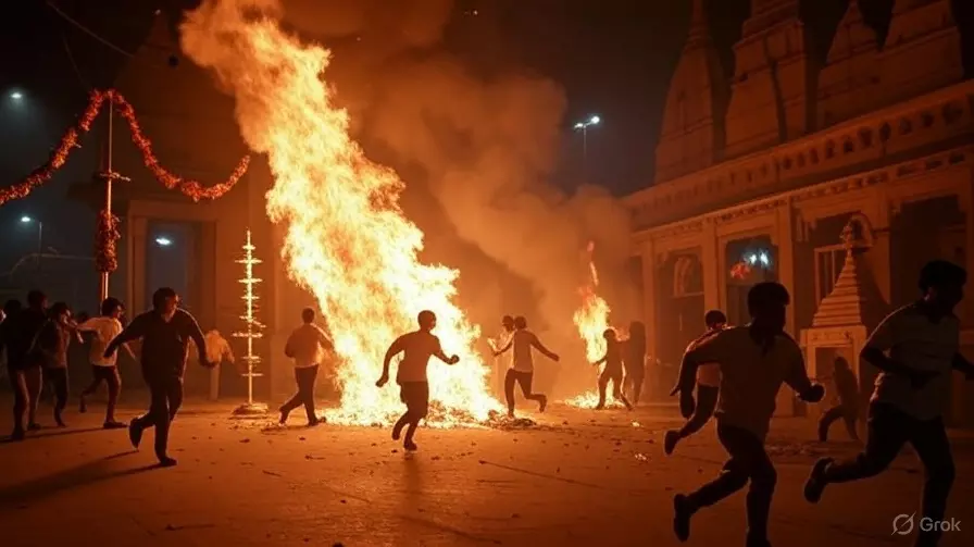 पवित्र आरती में घुला दर्द! वाराणसी के आत्म विश्वेश्वर मंदिर में आग लगने से पुजारी समेत 9 लोग झुलसे; 4 की हालत गंभीर