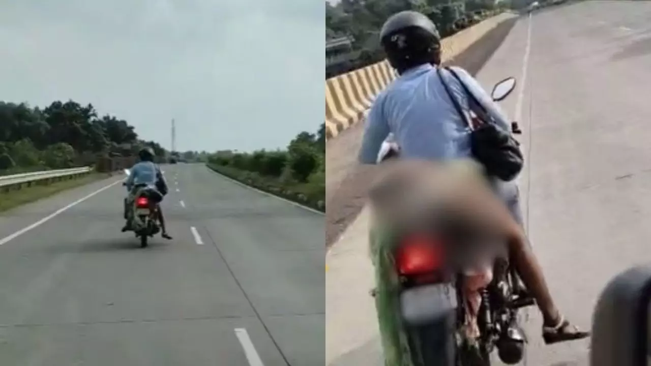 मानवता शर्मसार! पत्नी की लाश बाइक पर बांधकर हाईवे पर क्यों भागने लगा पति? पीछे की सच्चाई तोड़ देगी दिल | Video