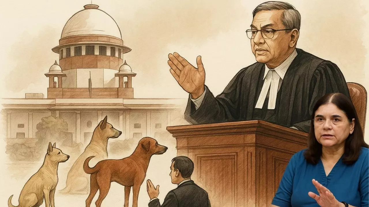 दिल्ली की सड़कों से कुत्तों का सफाया! सुप्रीम कोर्ट के आदेश का पालन करने में जुटी रेखा सरकार, मेनका गांधी ने क्यों उठाए सवाल?