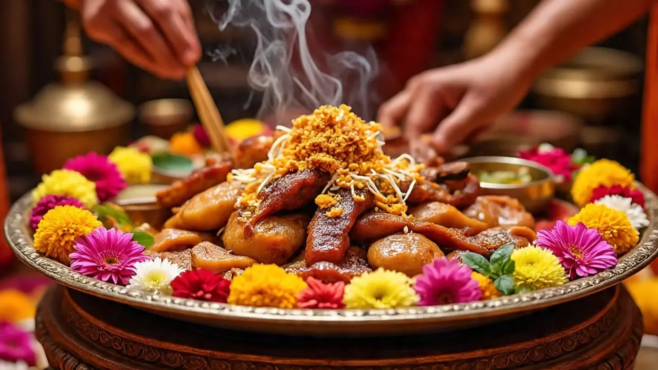 भारत के इन मंदिरों में नारियल और बताशे नहीं, प्रसाद के तौर पर भक्तों को दिया जाता है नॉन-वेज भारत के इन मंदिरों में नारियल और बताशे नहीं, प्रसाद के तौर पर भक्तों को दिया जाता है नॉन-वेज