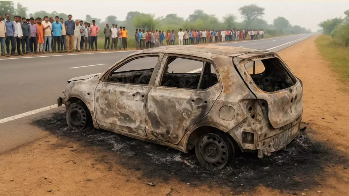 गुजरात में भीषण सड़क हादसा, कार और SUV की टक्कर में 8 लोगों की जलकर मौत; तीन घायल