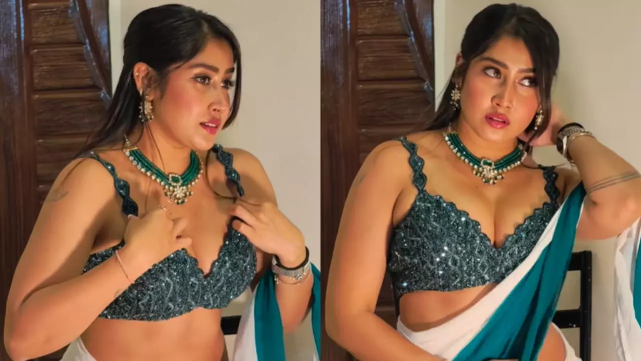 हुस्न देखकर आ जाएगा हार्ट अटैक... पल्लू गिराकर Sofia Ansari ने बढ़ाया पारा, रात में लाइट बंद कर वायरल Video देख रहे फैंस हुस्न देखकर आ जाएगा हार्ट अटैक... पल्लू गिराकर Sofia Ansari ने बढ़ाया पारा, रात में लाइट बंद कर वायरल Video देख रहे फैंस