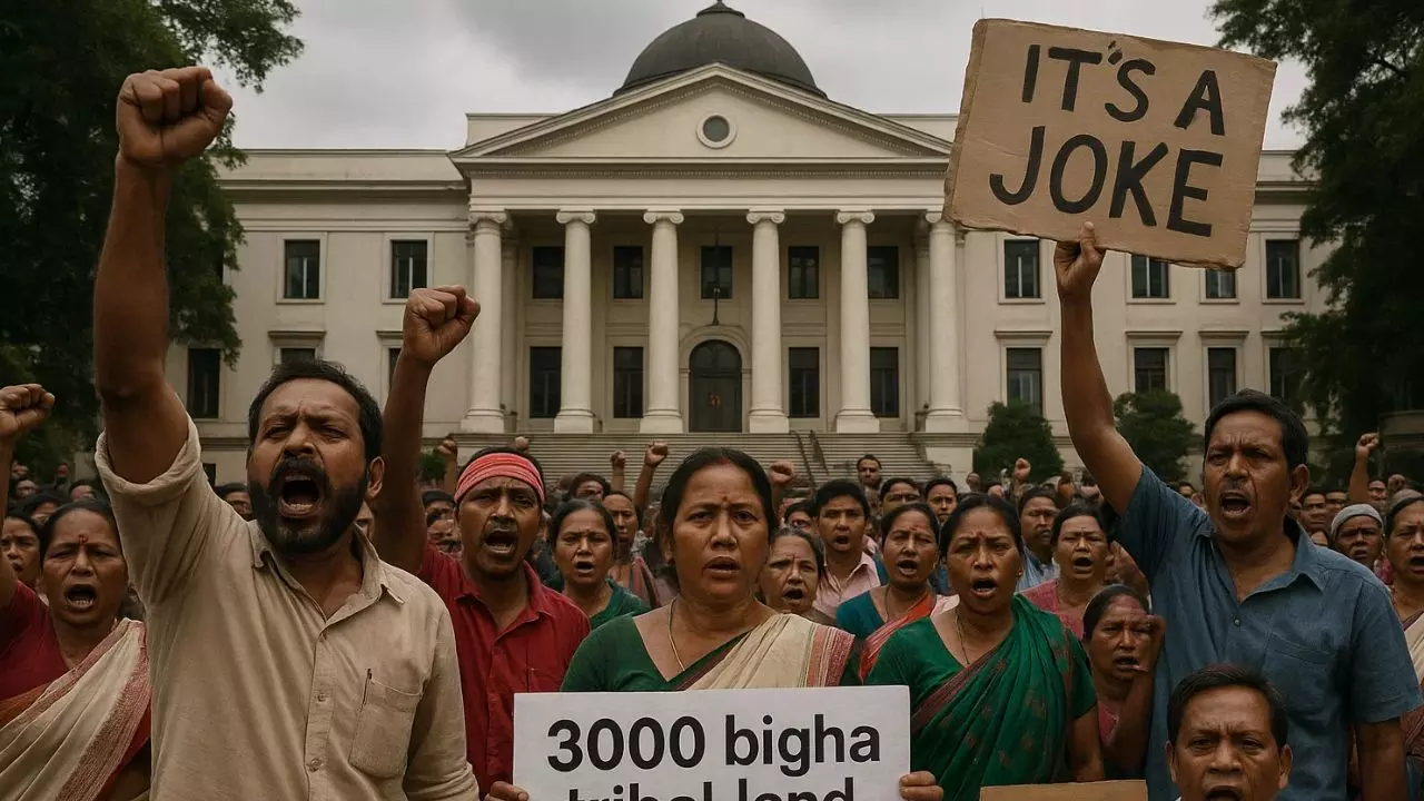 पूरा जिला अडानी को? असम में 3000 बीघा आदिवासी जमीन सौंपने पर भड़का HC, बोला- ये मजाक है क्या! पूरा जिला अडानी को? असम में 3000 बीघा आदिवासी जमीन सौंपने पर भड़का HC, बोला- ये मजाक है क्या!