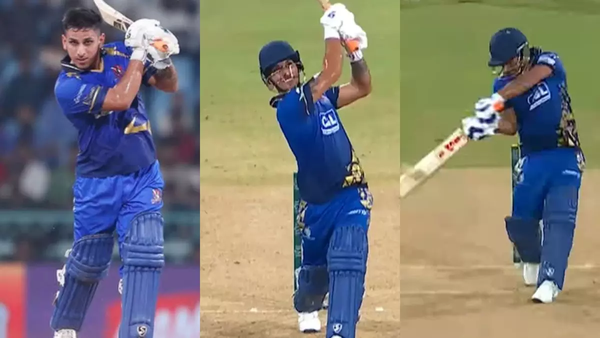 7 छक्के, 10 चौके और 300 से ज्यादा का स्ट्राइक रेट... कौन हैं माधव कौशिक, जिन्होंने UP T20 League में उड़ाया गर्दा 7 छक्के, 10 चौके और 300 से ज्यादा का स्ट्राइक रेट... कौन हैं माधव कौशिक, जिन्होंने UP T20 League में उड़ाया गर्दा