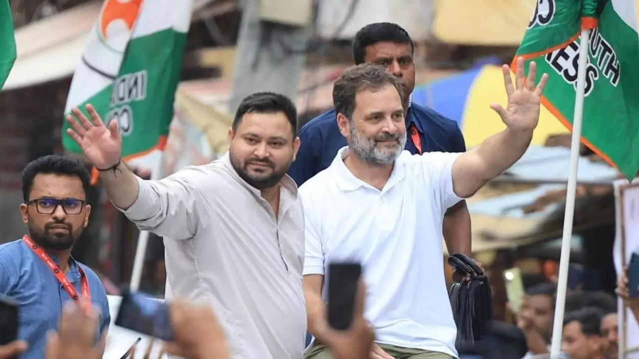 राहुल गांधी 2029 में होंगे पीएम, तेजस्वी के बयान पर बीजेपी ने ली मौज, बोली - नो वैकेंसी, मुखिया भी नहीं बनेंगे राहुल गांधी 2029 में होंगे पीएम, तेजस्वी के बयान पर बीजेपी ने ली मौज, बोली - नो वैकेंसी, मुखिया भी नहीं बनेंगे