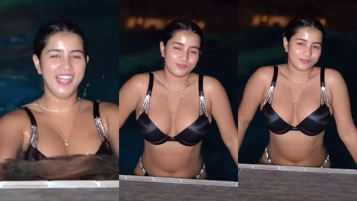HOT... 19 साल की लड़की ने Swimming Pool के पानी में लगाई आग, BOLD VIDEO देख फैंस हुए घायल; बोले- My Dream Girl