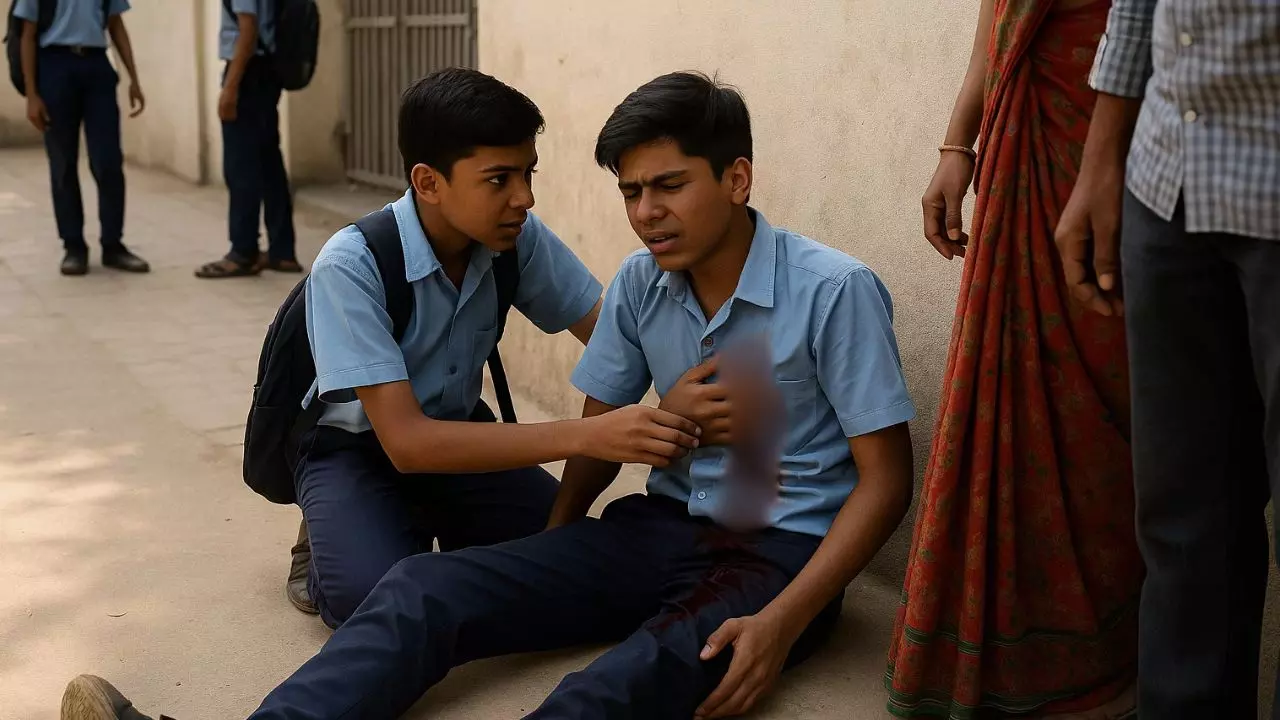 अहमदाबाद के बाद महिसागर में भी खून-खराबा, मामूली बहस पर 8वीं के छात्र ने सहपाठी को चाकू से गोदा अहमदाबाद के बाद महिसागर में भी खून-खराबा, मामूली बहस पर 8वीं के छात्र ने सहपाठी को चाकू से गोदा