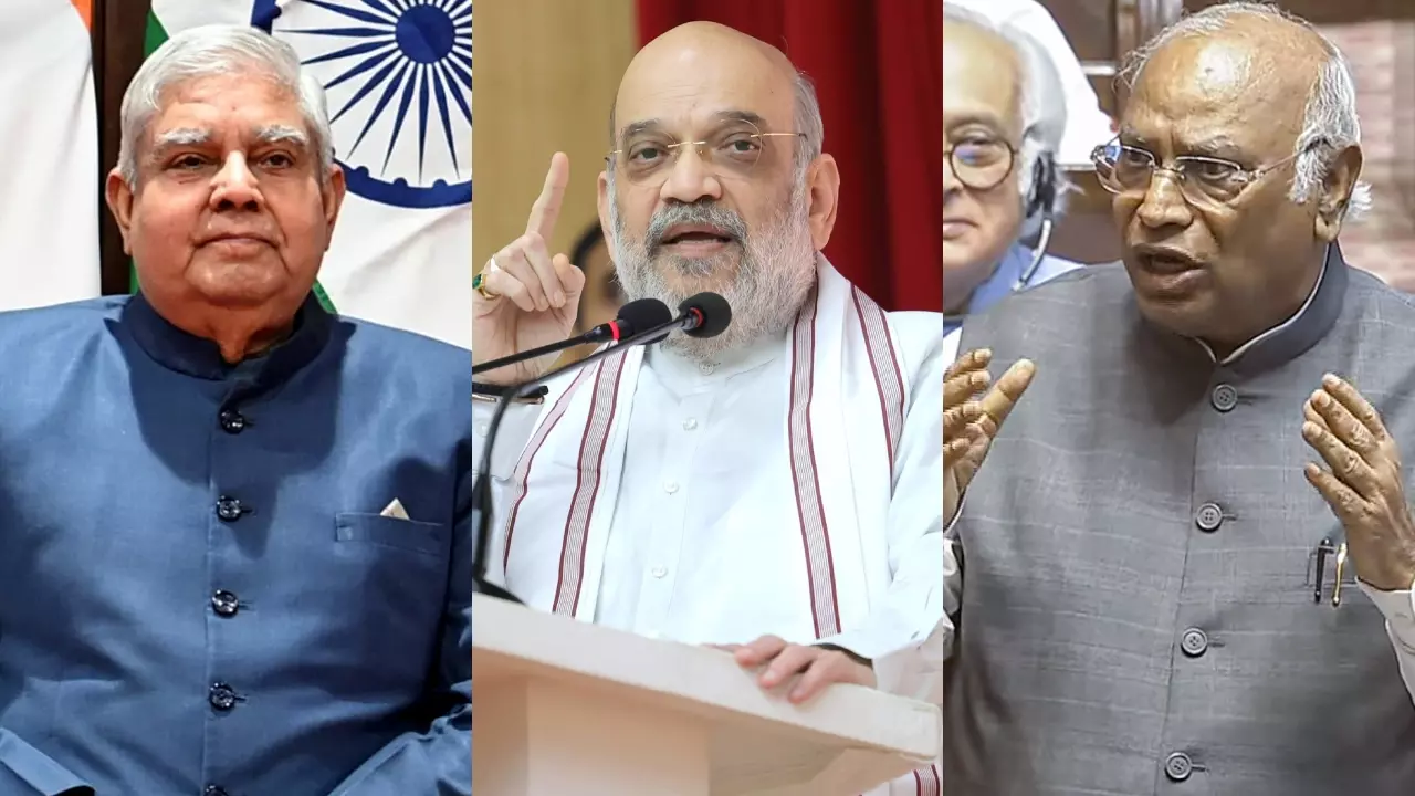 अमित शाह का कपिल सिब्बल और खरगे पर पलटवार, कहा - जगदीप धनखड़ ने..., पॉलिटिक्स करने की जरूरत नहीं