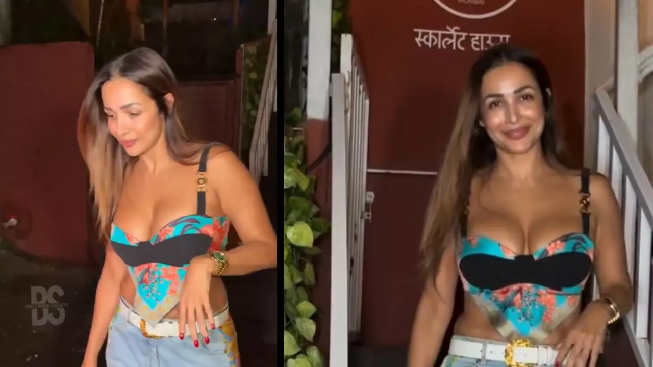 Malaika Arora के सेक्सी कर्व्स ने खींचा फैंस का ध्यान, ब्रालेट फ्लोरल टॉप में लूटी महफिल