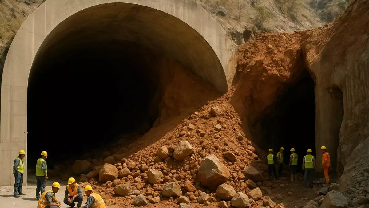 उत्तराखंड में भारी बारिश के बाद भूस्खलन, पिथौरागढ़ के धौलीगंगा पावर स्टेशन में फंसे 19 मजदूर; 8 को निकाला गया उत्तराखंड में भारी बारिश के बाद भूस्खलन, पिथौरागढ़ के धौलीगंगा पावर स्टेशन में फंसे 19 मजदूर; 8 को निकाला गया