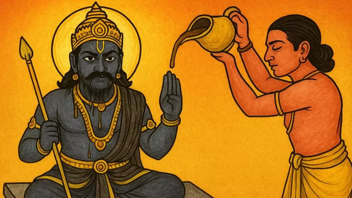 शनिदेव को क्यों चढ़ाया जाता है तेल? जानें इसके पीछे की पौराणिक कथा