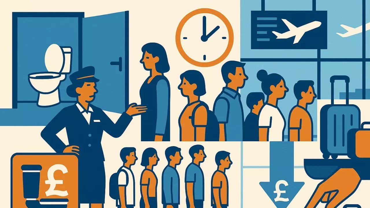 एयरपोर्ट पर गंदे टॉयलेट, लंबी कतारें और सामान में देरी पर लगेगा जुर्माना, घटेगी यूजर डेवलपमेंट फीस