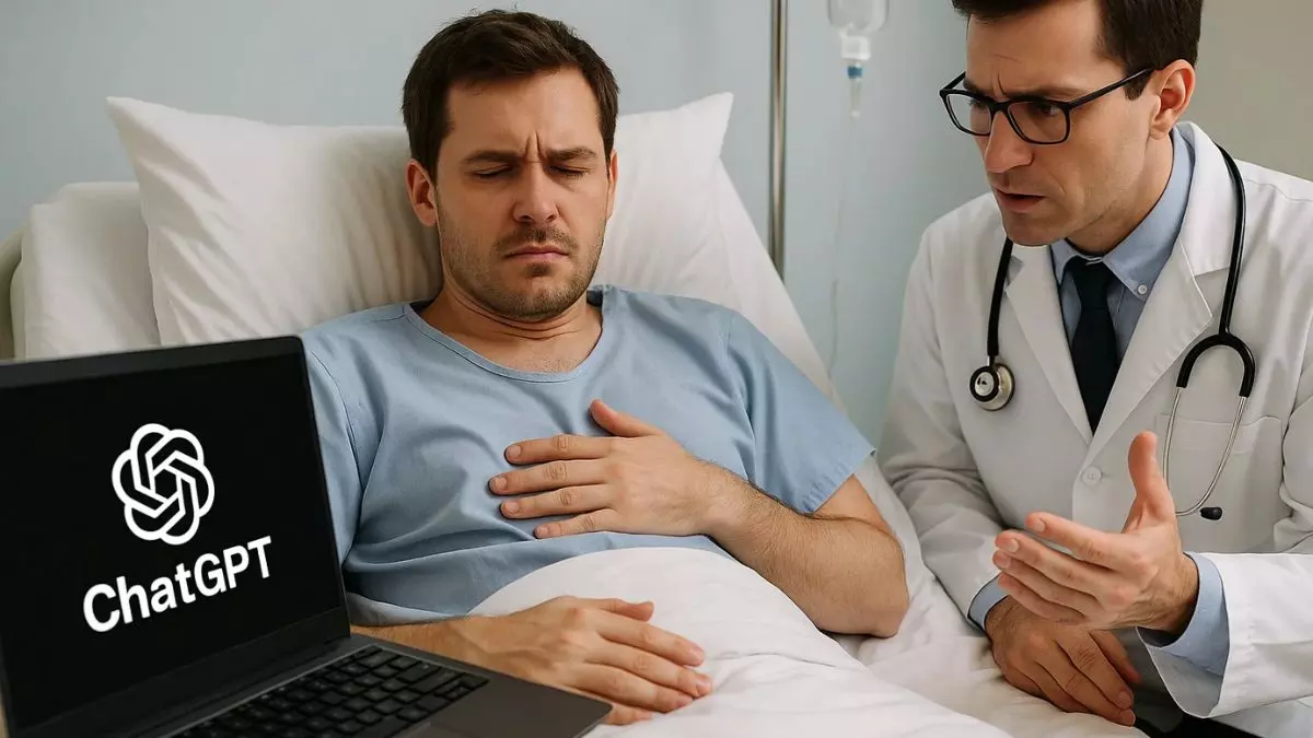 AI को डॉक्टर का विकल्प न समझें! शख्स को ChatGPT पर भरोसा करना पड़ा भारी, अब जान पर मंडरा रहा खतरा AI को डॉक्टर का विकल्प न समझें! शख्स को ChatGPT पर भरोसा करना पड़ा भारी, अब जान पर मंडरा रहा खतरा