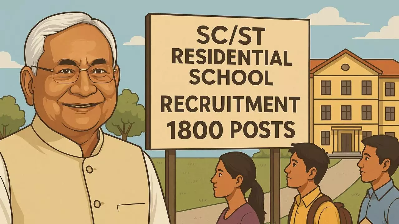 शिक्षा और सुरक्षा पर नीतीश का मास्टरस्ट्रोक! SC/ST छात्रों के लिए 40 आवासीय विद्यालयों में 1800 नए पदों पर होगी बहाली