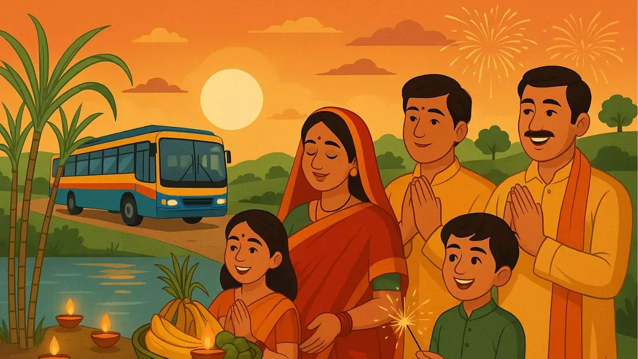 अपनों संग मनाएं छठ-दीवाली, त्योहारों में अब जेब पर नहीं पड़ेगा बोझ; बिहार सरकार ने दी सस्ते और आसान सफर की सौगात! अपनों संग मनाएं छठ-दीवाली, त्योहारों में अब जेब पर नहीं पड़ेगा बोझ; बिहार सरकार ने दी सस्ते और आसान सफर की सौगात!