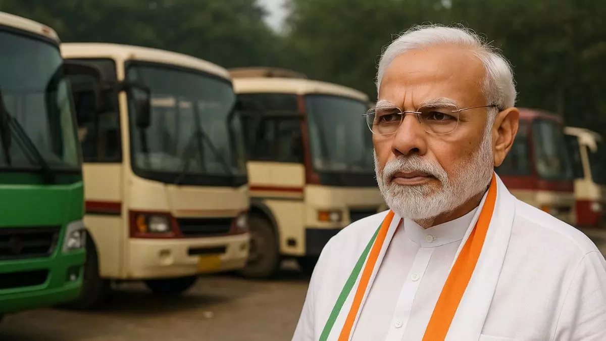किराया दरें बढ़ाओ और पुराना भुगतान करो, तभी हम... बस मालिकों ने PM मोदी के कार्यक्रम के लिए वाहन भेजने से किया इनकार किराया दरें बढ़ाओ और पुराना भुगतान करो, तभी हम... बस मालिकों ने PM मोदी के कार्यक्रम के लिए वाहन भेजने से किया इनकार