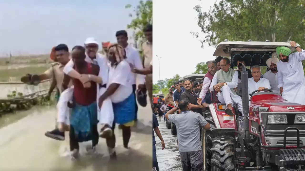 वाह रे सांसद जी... कीचड़-पानी में फंसे MP तारिक अनवर, युवक के कंधे पर चढ़ लिया बाढ़ क्षेत्र का जायजा, Video वायरल