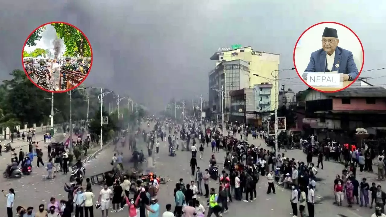 नेपाल में Gen-Z आंदोलन से गई ओली की सत्ता, संसद में आगजनी और सेना ने संभाला कंट्रोल; पढ़ें अबतक क्या-क्या हुआ नेपाल में Gen-Z आंदोलन से गई ओली की सत्ता, संसद में आगजनी और सेना ने संभाला कंट्रोल; पढ़ें अबतक क्या-क्या हुआ