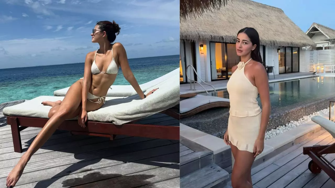 मालदीव बीच पर Ananya Panday का बिकिनी लुक, फैंस बोले- हॉटनेस अलर्ट!
