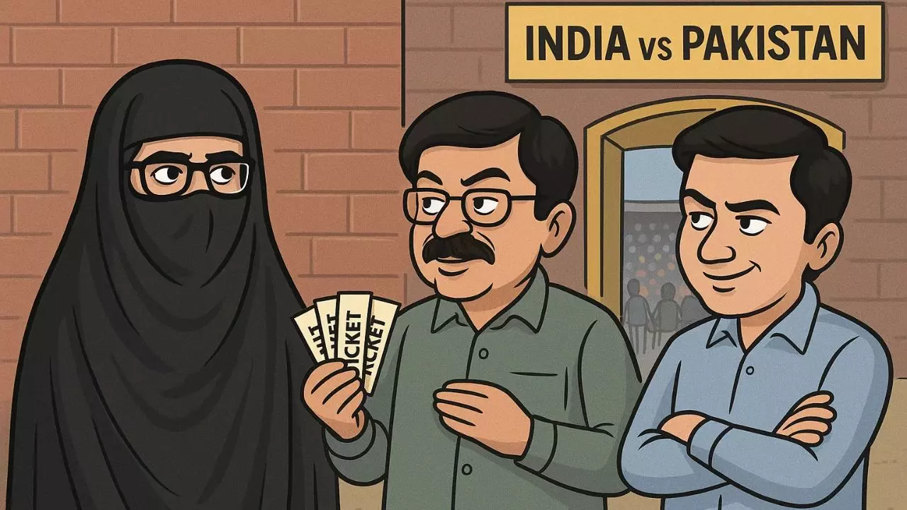 आदित्य ठाकरे बुर्के में छिपकर देखेंगे इंडिया-पाक मैच, संजय राउत ब्लैक में बेचेंगे टिकट, नितेश राणे ने ली मौज - Video आदित्य ठाकरे बुर्के में छिपकर देखेंगे इंडिया-पाक मैच, संजय राउत ब्लैक में बेचेंगे टिकट, नितेश राणे ने ली मौज - Video