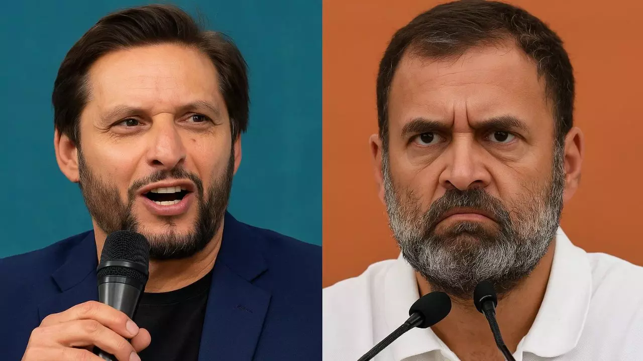 शाहिद अफरीदी क्‍यों कर रहे राहुल गांधी की तारीफ? BJP बोली - हर भारत विरोधी व्यक्ति कांग्रेस नेता में दोस्त क्यों देखता है?
