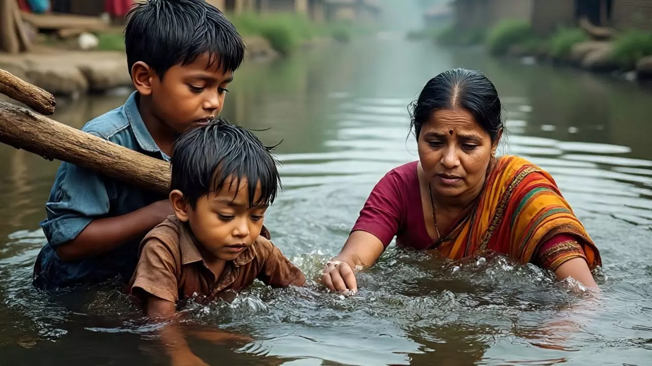 एक साथ उठी तीन अर्थियां! नदी में गिर गया था 13 साल का मासूम, भीलवाड़ा में बच्चे को बचाने गए मां-बेटे की भी डूबने से हुई मौत