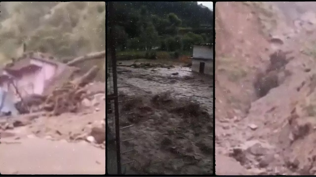 चमोली में बादल फटने से बड़ा हादसा, पानी में बह गए कई घर, 2 का रेस्क्यू और 10 लापता | तबाही के 5 VIDEOS