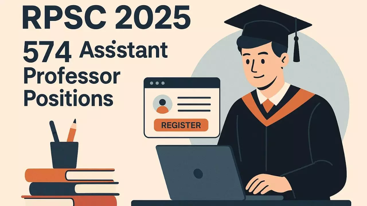 RPSC 2025: असिस्टेंट प्रोफेसर के 574 पदों पर आवेदन शुरू, ऑनलाइन रजिस्ट्रेशन 20 सितंबर से