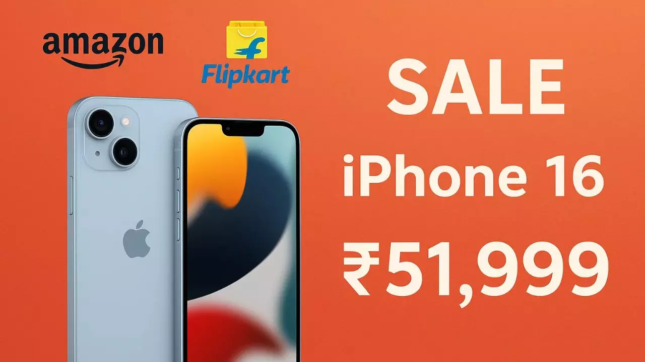 Amazon-Flipkart Sale शुरू, लूट सको तो लूट लो आ गई गजब की छूट! iPhone 16 मात्र ₹51,999 में, जानें कैसे