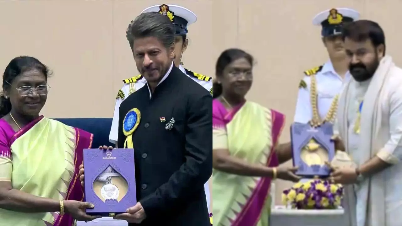 मोहनलाल को दादा साहब फाल्‍के तो Shah Rukh Khan को फिल्‍म जवान के लिए मिला बेस्‍ट एक्‍टर का नेशनल अवॉर्ड