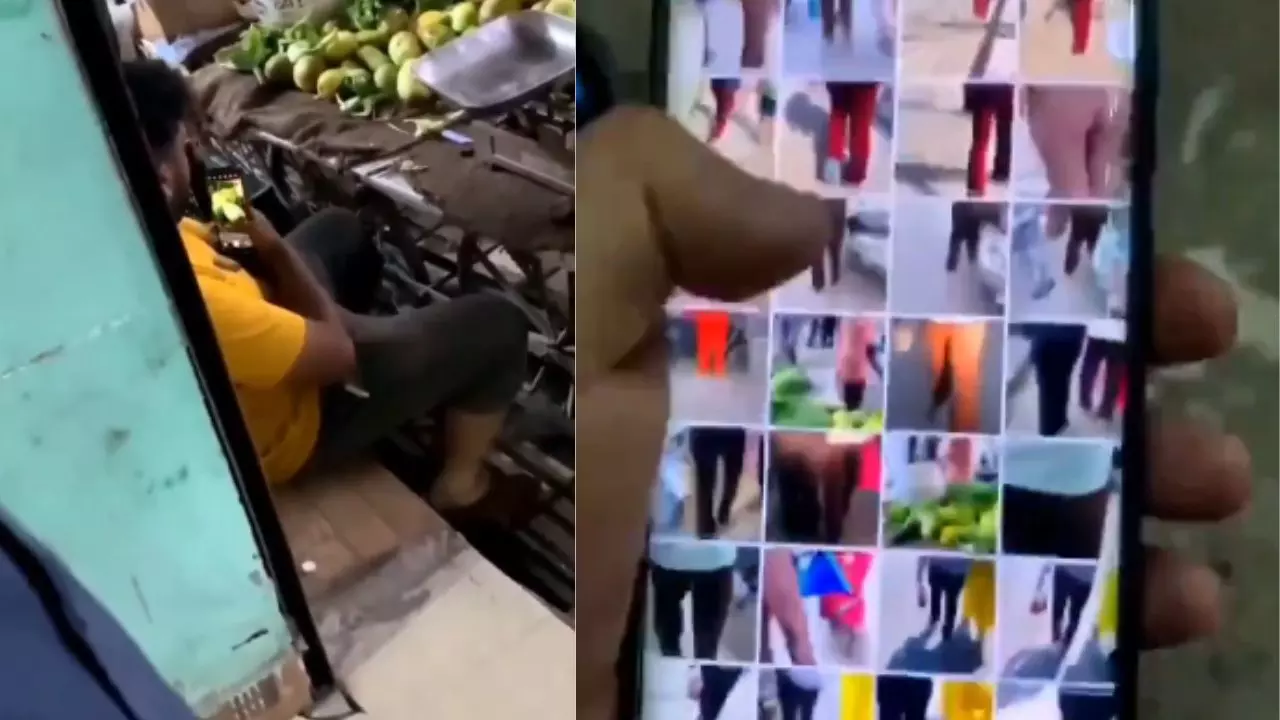 सब्जी बेचने वाले की शर्मनाक हरकत, लड़कियों की चुपके से बनाता था वीडियो, बजरंग दल ने रंगे हाथों पकड़ा