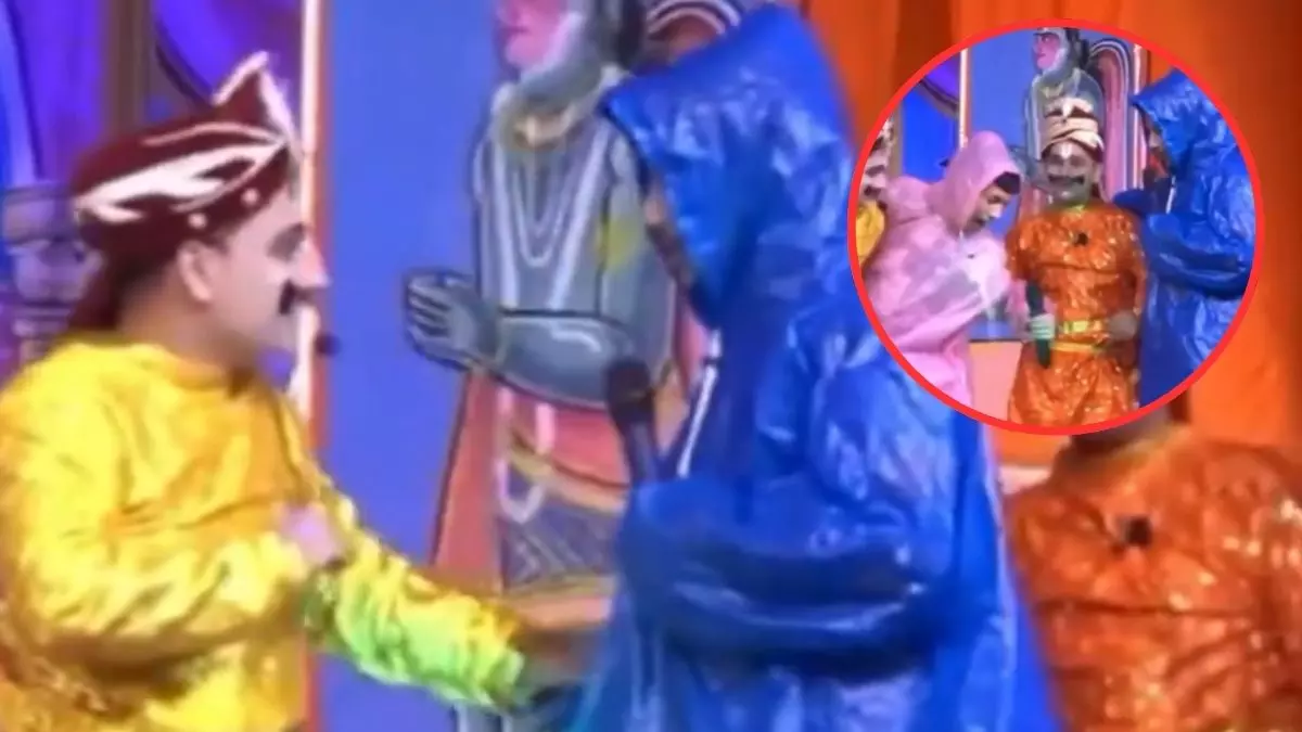 नैनीताल की रामलीला में क्रिएटिविटी का तड़का, रेनकोट पहनकर सीता अपहरण करने आए कलाकारों ने चुनावी घटना की दिलाई याद; वीडियो वायरल