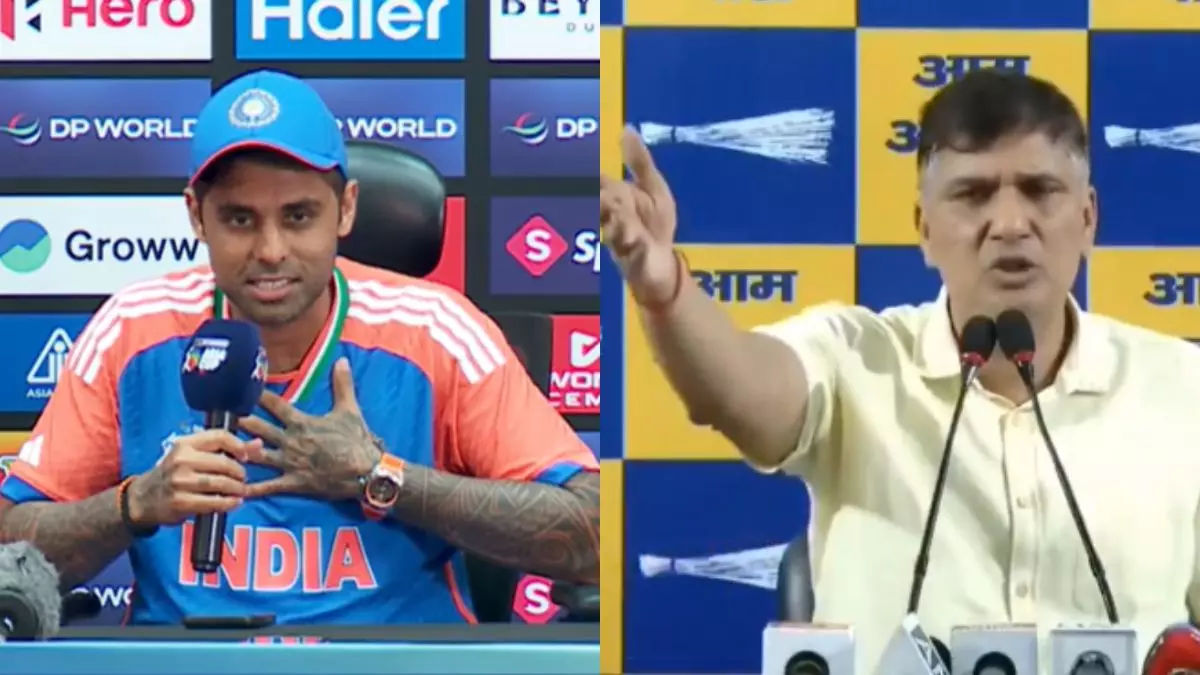 सूर्यकुमार यादव अगर तुम्हारी औकात है तो... सौरभ भारद्वाज ने दी चुनौती तो सूर्या ने कर दी बोलती बंद, अब AAP नेता ने क्या कहा?