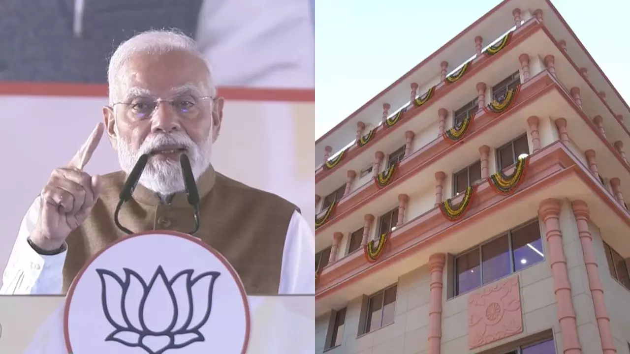 दिल्ली BJP को मिला नया दफ्तर,  आखिर बार-बार क्यों मोदी स्वदेशी की कर रहे बात? कार्यालय को लेकर क्या-क्या बोले PM