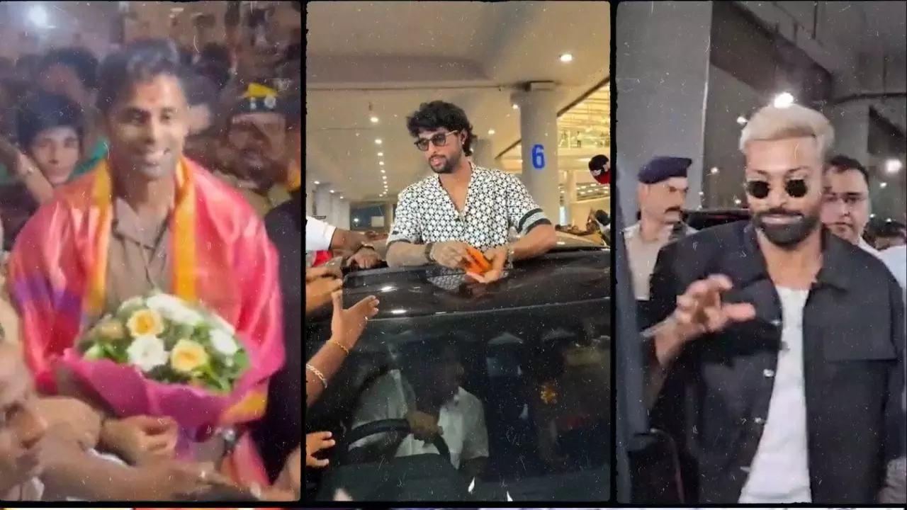 Asia Cup 2025: सूर्यकुमार यादव, हार्दिक पांड्या और तिलक वर्मा का मुंबई-हैदराबाद में हुआ भव्य स्वागत | Video