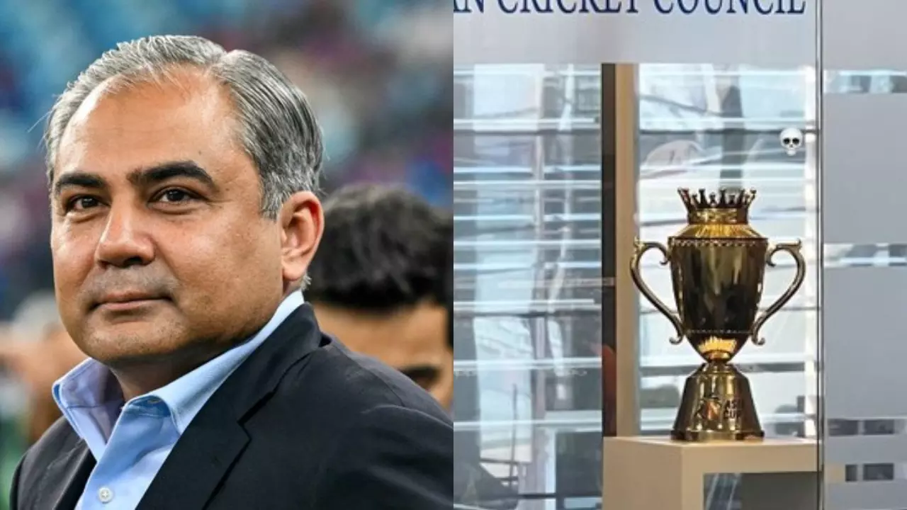 ACC प्रमुख पद जाने की चेतावनी से डरा मोहसिन नकवी, ट्रॉफी दुबई दफ्तर में जमा, भारत भेजने की तैयारी
