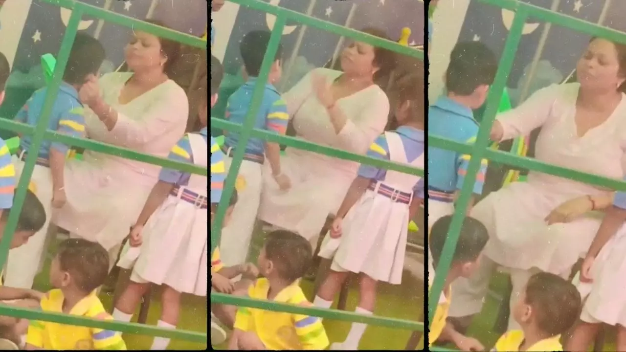 मासूमों के साथ ये कैसा सलूक! पानीपत के स्कूल की प्रिंसिपल ने दो बच्चों पर बरसाए थप्पड़ ही थप्पड़ | VIDEO