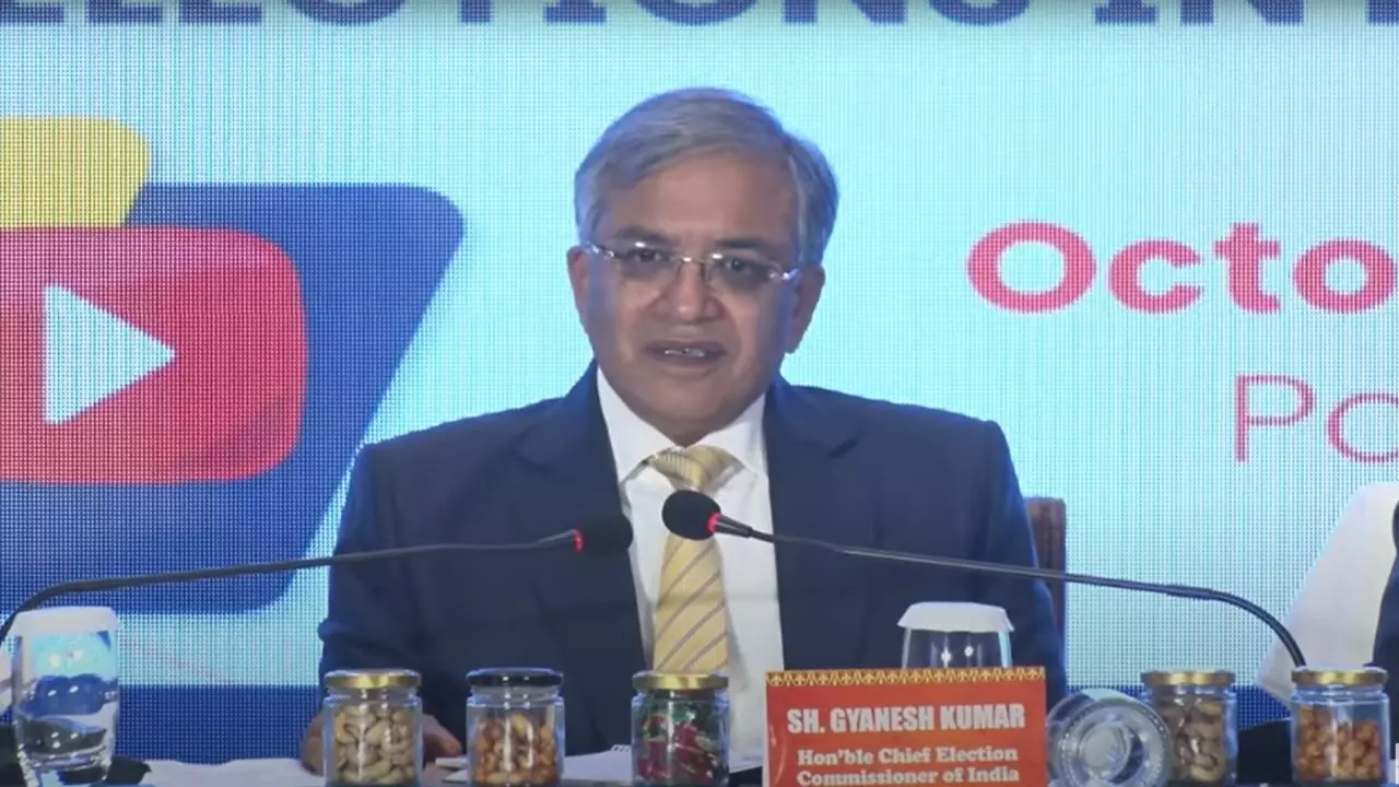 22 नवंबर से पहले कम्पलीट होगा चुनाव, बूथ कमरे के बाहर जमा होंगे मोबाइल: बिहार चुनाव को लेकर बोले CEC ज्ञानेश कुमार